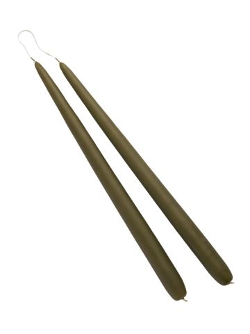 TAPER CANDLES - OLIVE GREEN