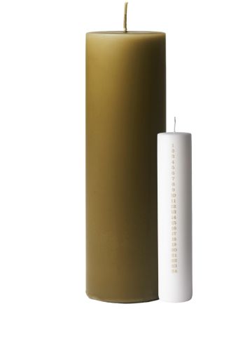CHRISTMAS CANDLES - OLIVE GREEN