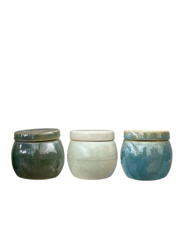 BERIT - GREEN MIX GLAZED LID 