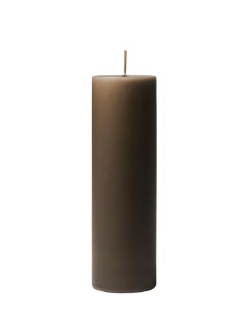 PILLAR CANDLE - GREY BROWN #92