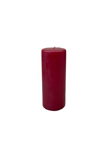 PILLAR CANDLE - DEEP RED #18 