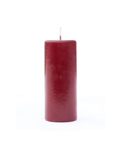 PILLAR CANDLE - DEEP RED #18 